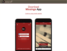Tablet Screenshot of missingx.com